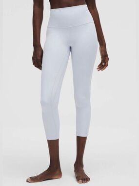 LULULEMON ALIGN HIGH RISE CROP 23” STARCH BLUE SIZE 6 NEW STYLE ALIGNS
